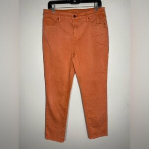 Chico's Vibrant Orange Skinny Jeans